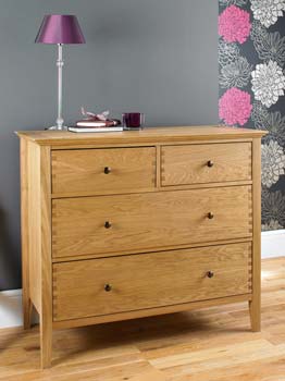 Stafford Oak 2 + 2 Drawer Chest