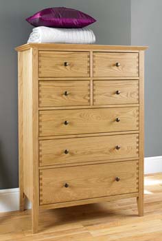 Stafford Oak 3 + 4 Drawer Chest