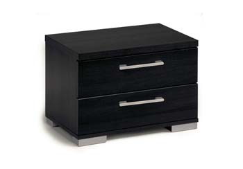 Furniture123 Story 2 Drawer Bedside Chest in Wenge