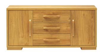 Stratton 2 Door 3 Drawer Sideboard in Oak