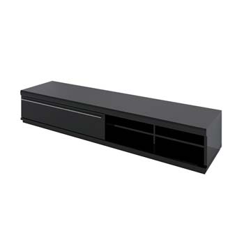 Sylvie High Gloss Black Wide TV Unit