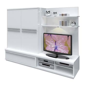 Sylvie High Gloss White Entertainment