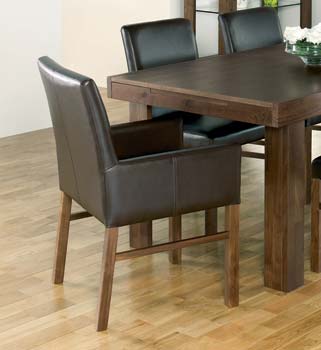 Furniture123 Tomoko Arm Chair in Brown (pair) - FREE NEXT DAY
