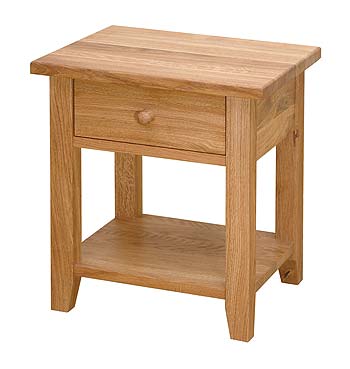 Verviers Oak 1 Drawer Bedside Table