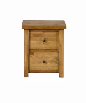 Furniture123 Woodsen Pine 2 Drawer Night Table