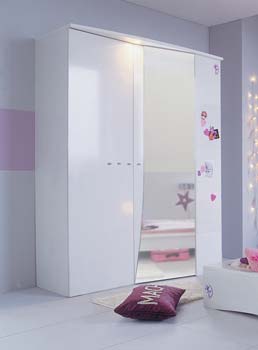 Furniture123 Zelie White 2 Door Wardrobe