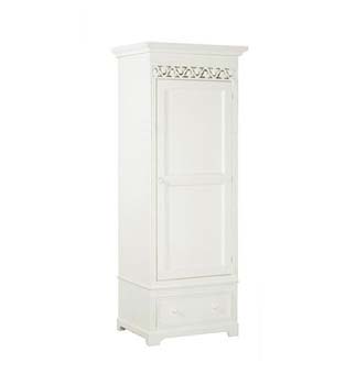 Zurich White 1 Door Wardrobe