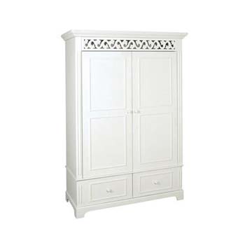 Zurich White 2 Door Wardrobe