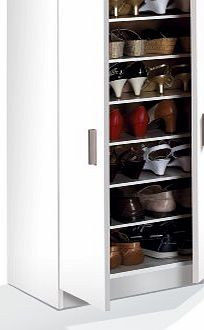 Furniturefactor Alfy Shoe Cupboard White - by furniture factor