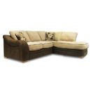 FurnitureToday Anton Corner Sofa Bed Buffalo Brown Roberto