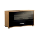 Apollo Black 3 Drawer Wide Chest