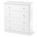 Avimore White 4 Drawer Chest