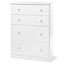 Avimore White 4 Drawer Deep Chest 