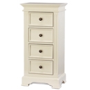 Banbury Ivory Painted 4 Drawer Wellington Chest