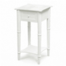 Belgravia White 1 Drawer Bedside Table