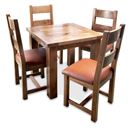 FurnitureToday Brooklyn Reclaimed Oak Square Dining Set