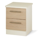 Cappuccino Cream 2 Drawer Locker