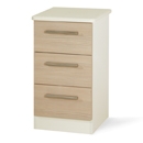 Cappuccino Cream 3 Drawer Locker