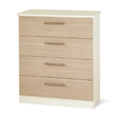 Cappuccino Cream 4 Drawer Chest