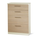 Cappuccino Cream 4 Drawer Deep Chest