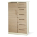 Cappuccino Cream Childs 6 Drawer Wardrobe