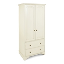 FurnitureToday Chateau Cream Double Gents Wardrobe