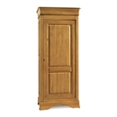 FurnitureToday Chateau Oak Single Wardrobe