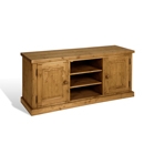 Chunky Pine Kenilworth Dual Door TV Unit