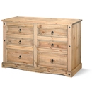 Corona Pine 3+3 Drawer Chest