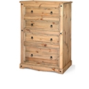 Corona Pine 4 Drawer Chest