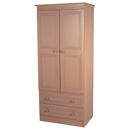 Corrib Beech 2 drawer wardrobe 