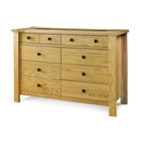 Denver Oak 8 Drawer Chest of Drawers