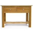 Hampton Oak Large Console Table