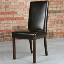 Havana Brown low back dining chair