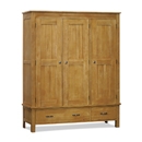 Havana Light Oak Triple Wardrobe