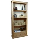 Hudson Light Oak Large 3 Drawer Bookcase