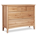 Hudson Oak 5 Drawer Chest