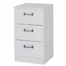 Infuze Century Bedside three Drawer Cabinet