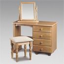 Julian Bowen Pickwick Pine single dressing table