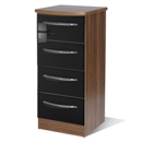 Knightsbridge Black 4 Drawer Locker