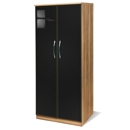 Knightsbridge Black Plain Wardrobe