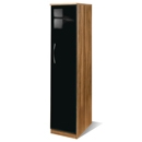 Knightsbridge Black Single Wardrobe