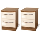 Knightsbridge Cream 2 Drawer Bedside Pair