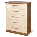 Knightsbridge Cream 5 Drawer Chest