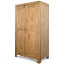 Lyon Oak Double Wardrobe