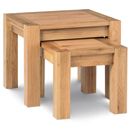 Lyon Oak Nest of Lamp Tables