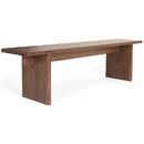 Madison Square walnut wood bench