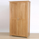 Metro solid oak ladies all hanging wardrobe