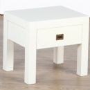 Milan Antique White Bedside Table