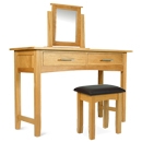 Milano Oak Dressing Table Set